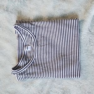 Navy Stripped Fitted tee